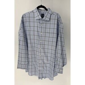 Brooks Brothers Men's Non Iron‎ Stretch Plaid Dress Shirt 19-34/35